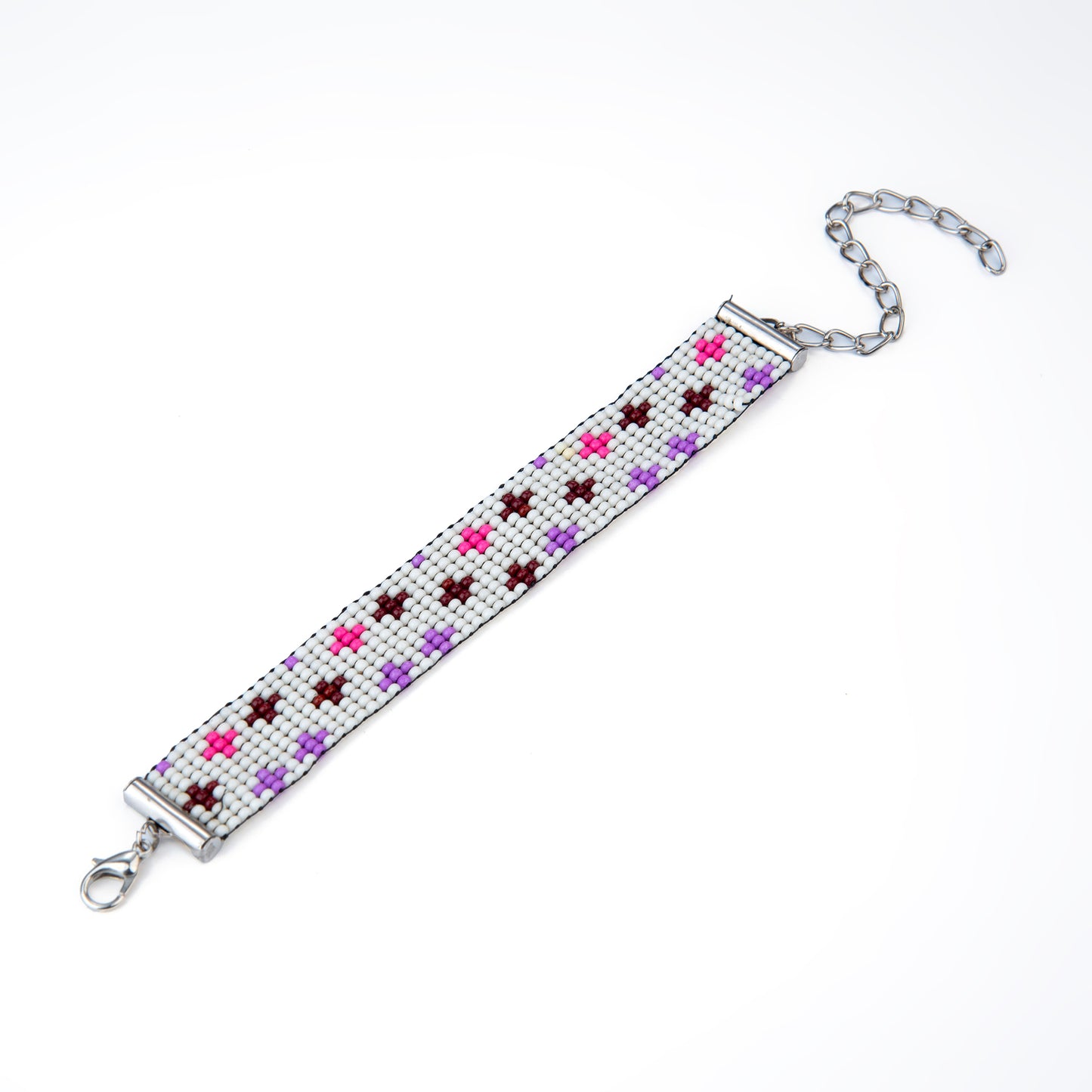 April Bead Loom Bracelet