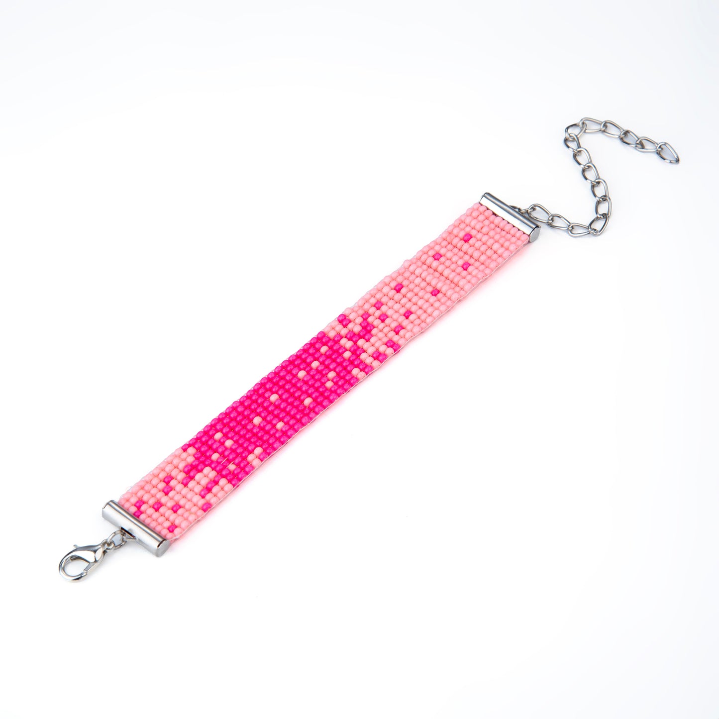 Cherry Blossom Bead Loom Bracelet