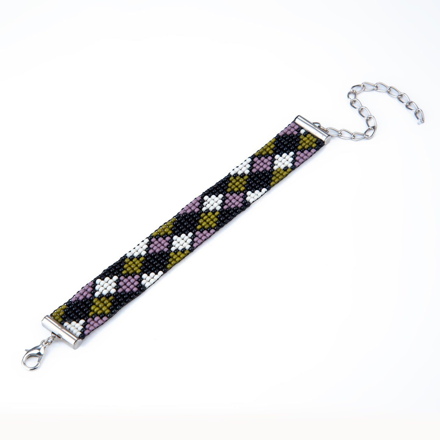 Meadow Mist Bead Loom Bracelet