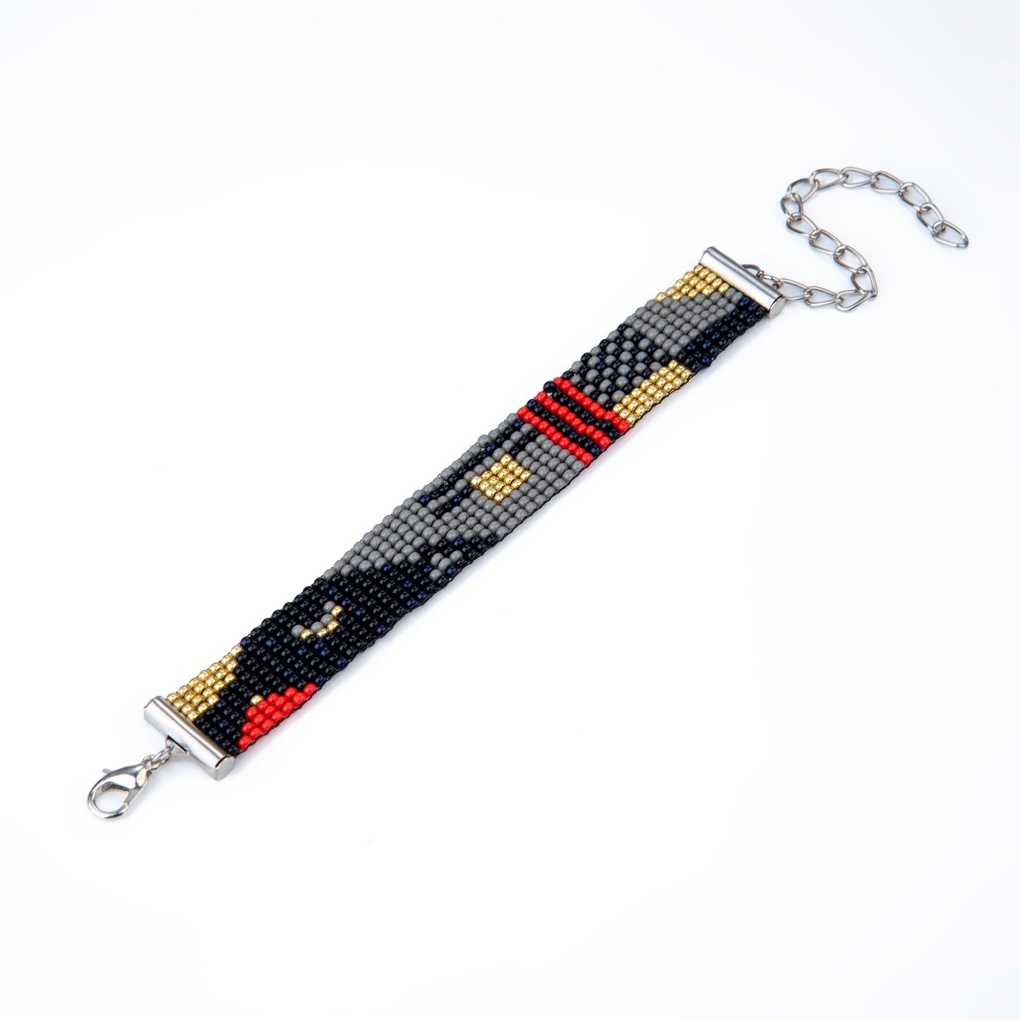 Lava Drift Bead Loom Bracelet