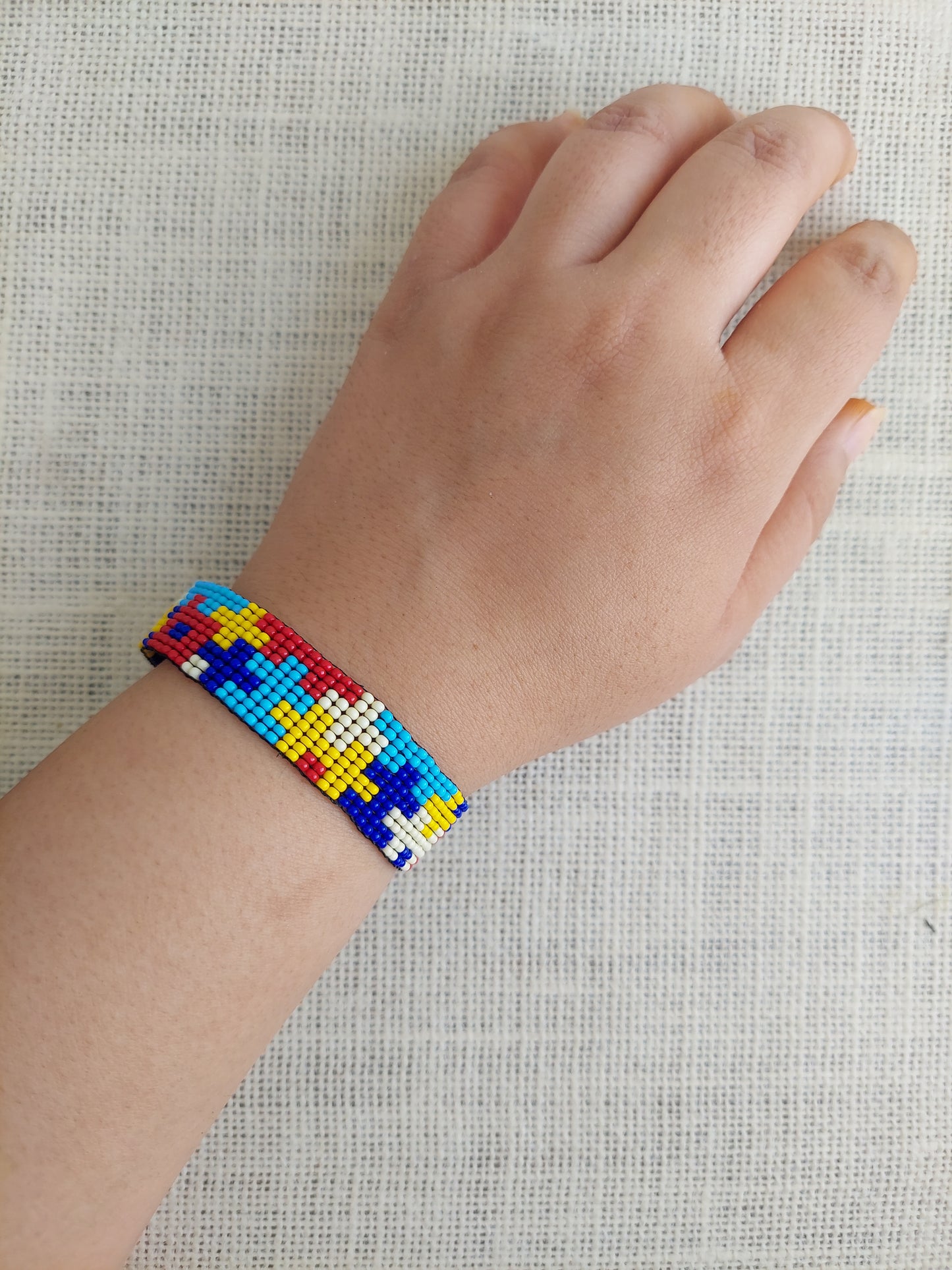 Tropical Blend Bead Loom Bracelet