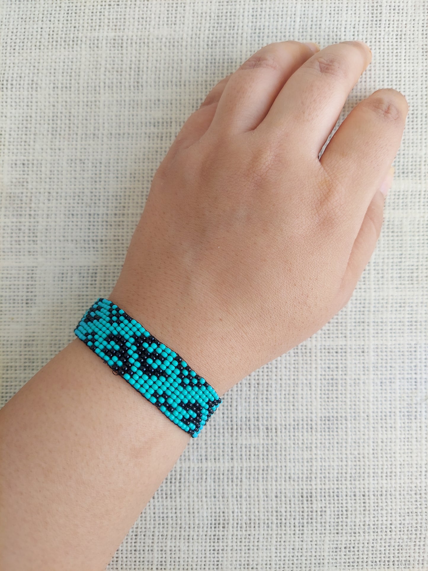 Arctic Shadows Bead Loom Bracelet