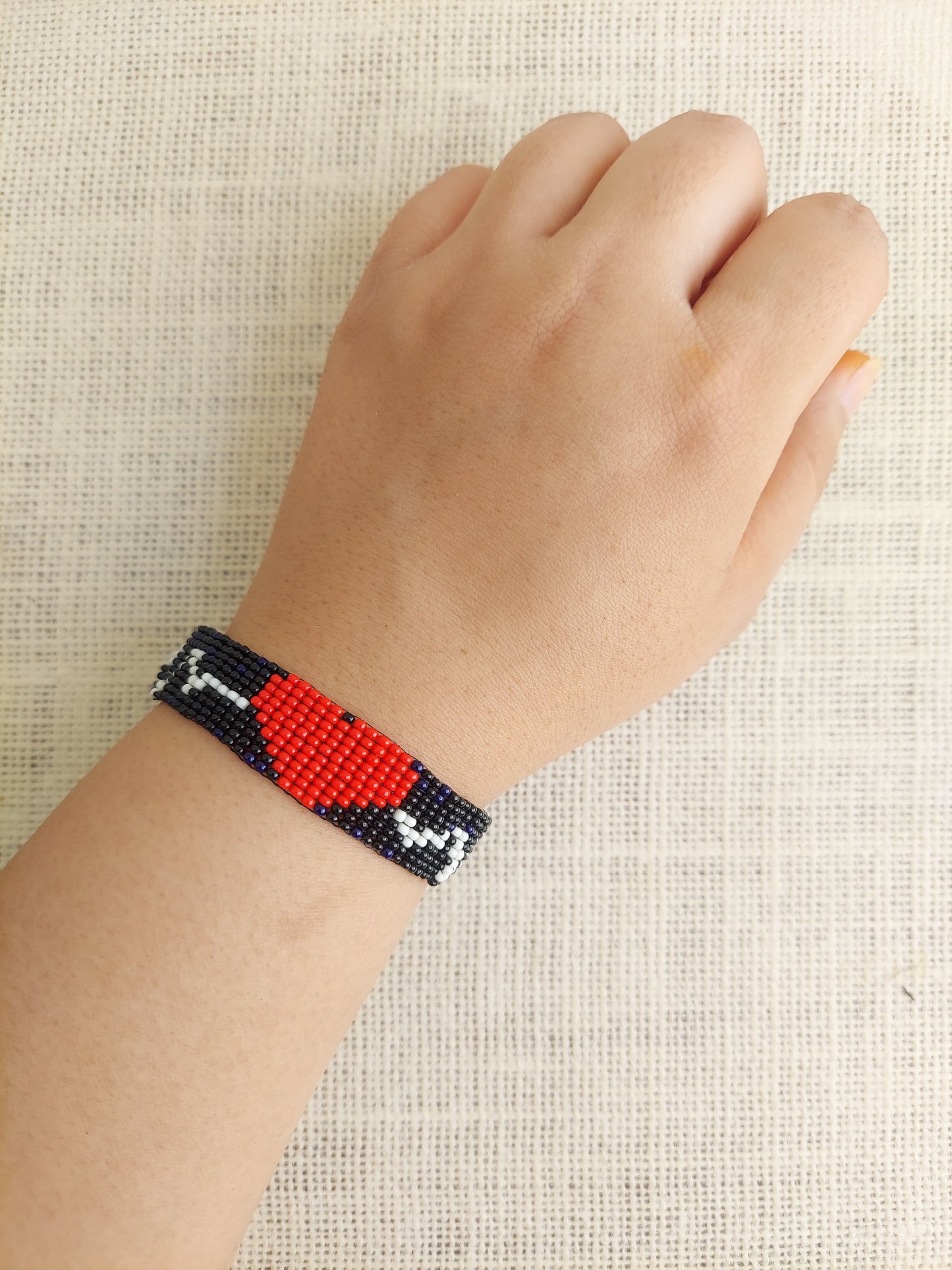 Heartwave Bead Loom Bracelet
