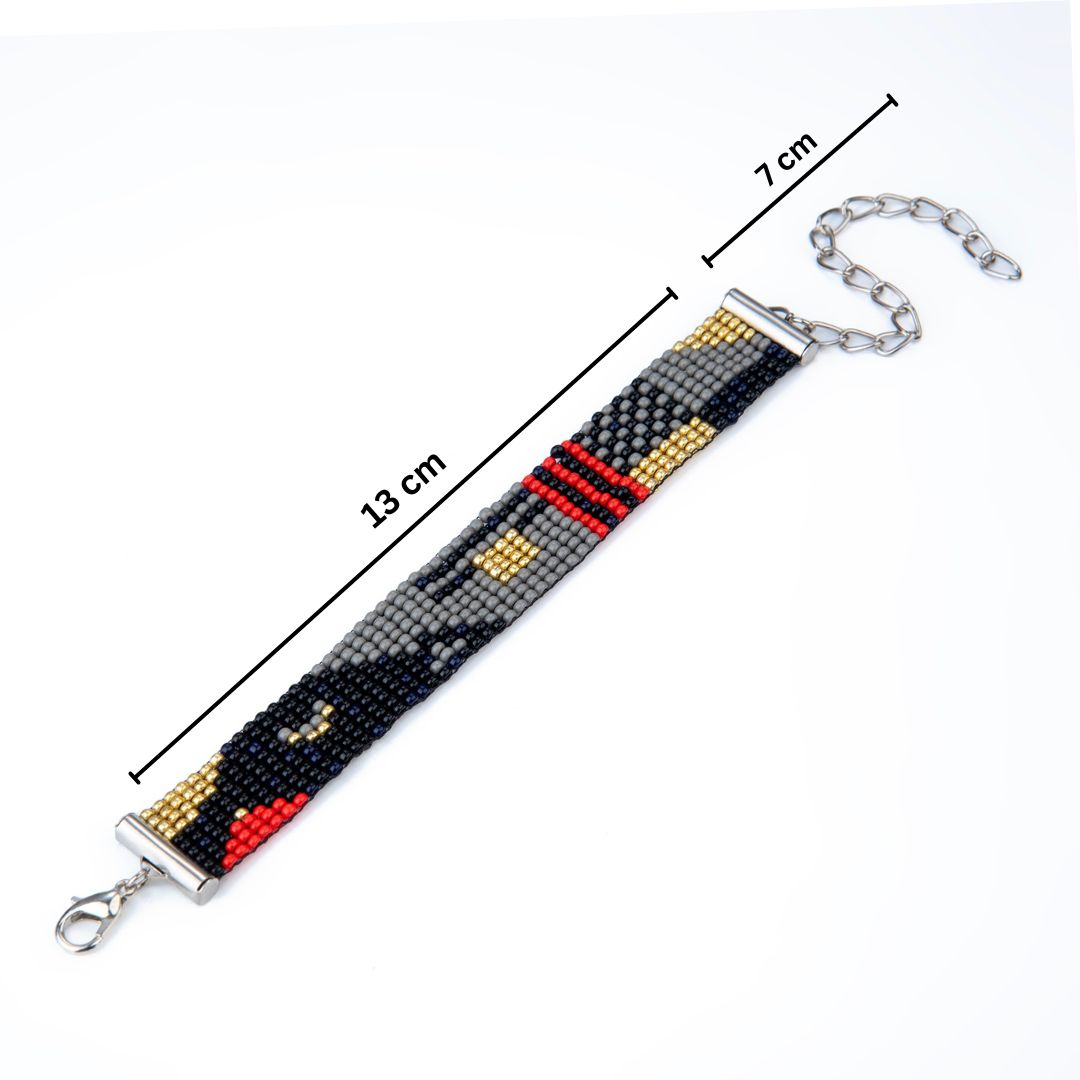 Lava Drift Bead Loom Bracelet
