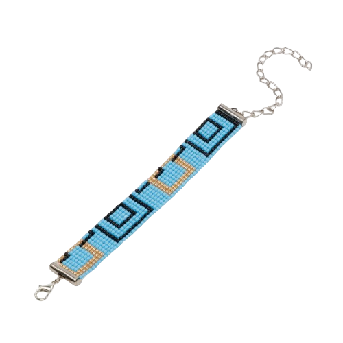 Sea Calm Bead Loom Bracelet