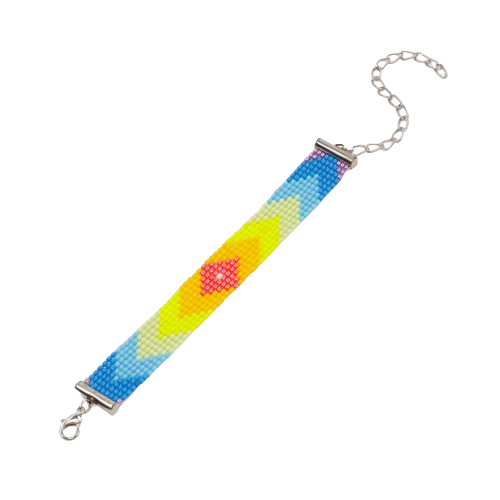 Sun Scatter Bead Loom Bracelet