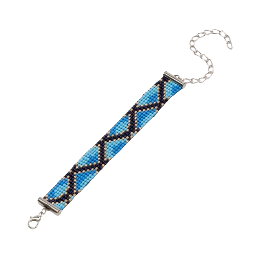 Patchy Ponds Bead Loom Bracelet