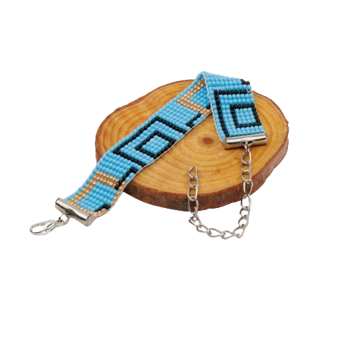Sea Calm Bead Loom Bracelet