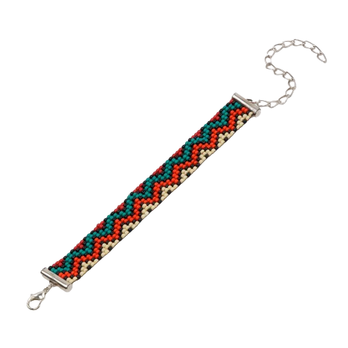 Zigzag Bead Loom Bracelet