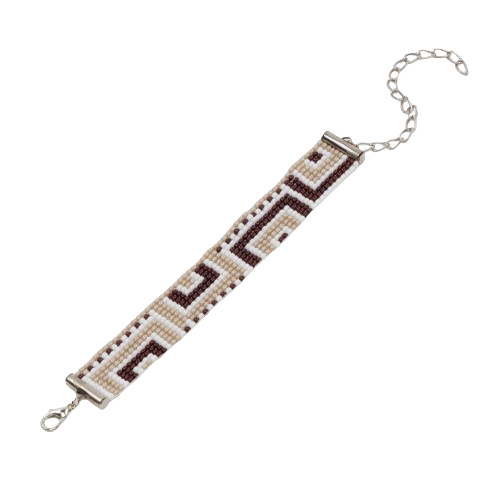 Mocha Bead Loom Bracelet