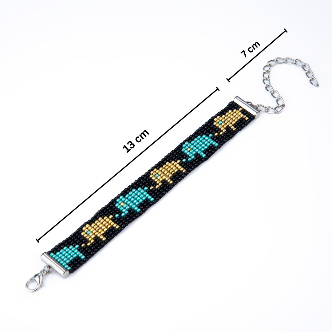 Night Tuskers Bead Loom Bracelet