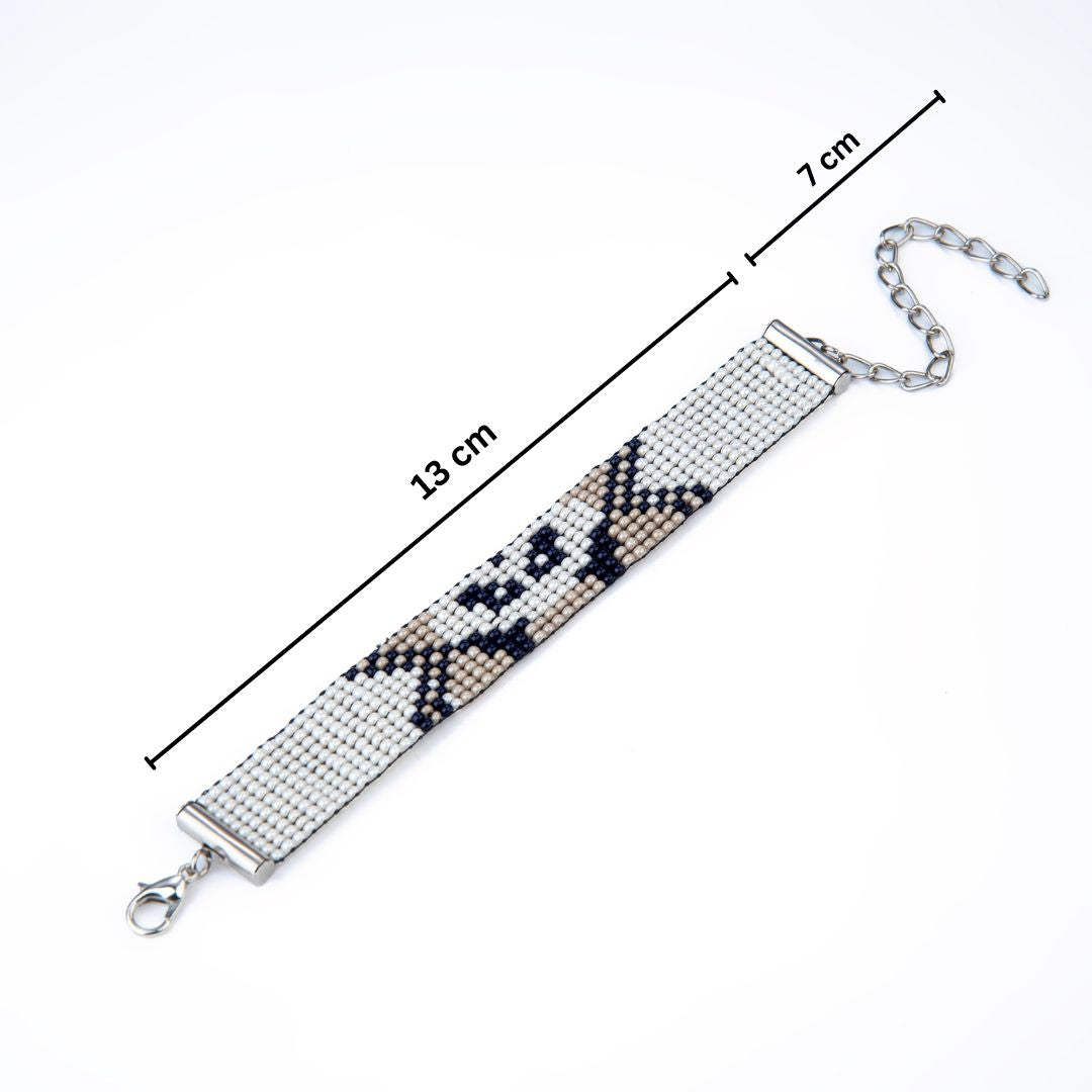 Panda Paws Bead Loom Bracelet