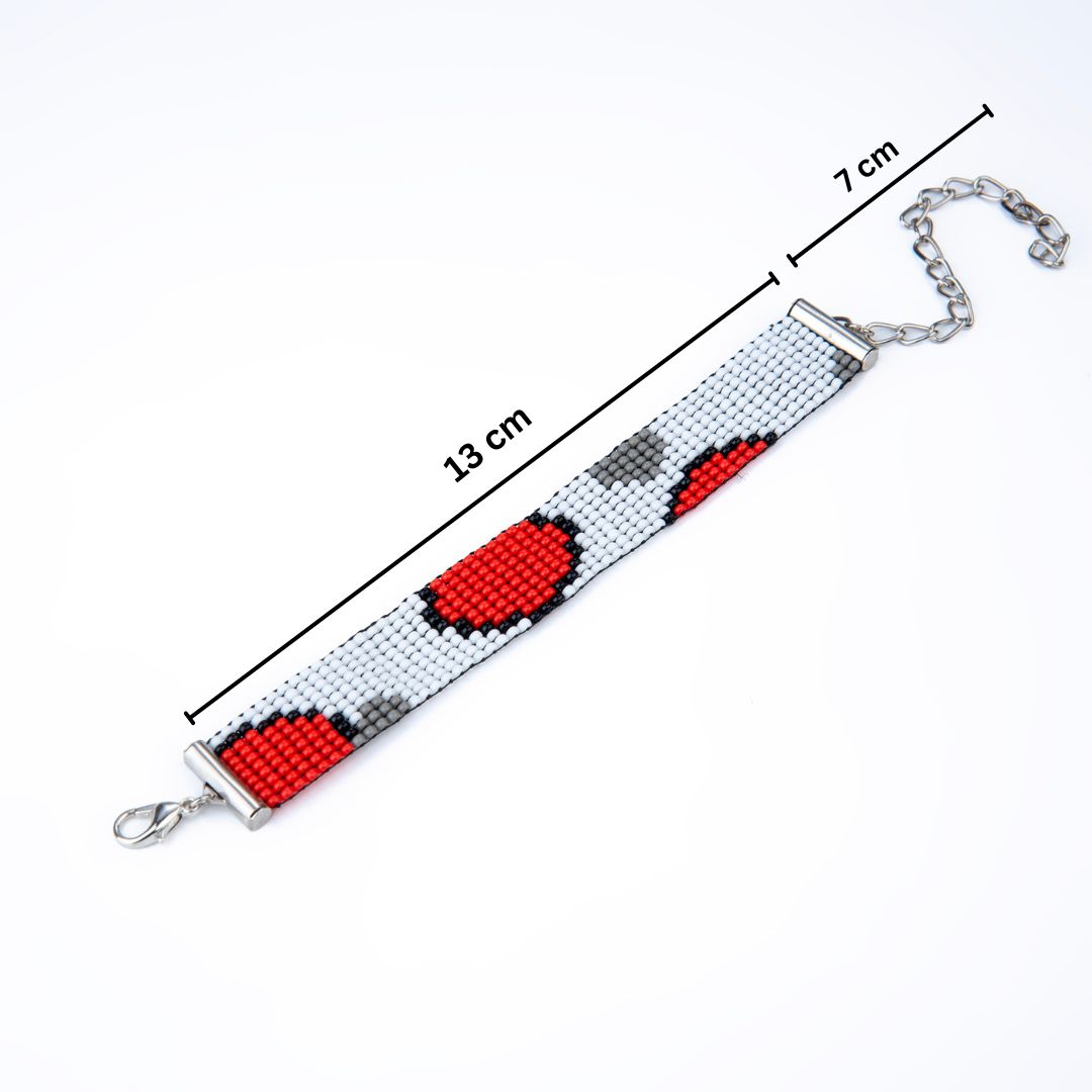 Snowberry Bead Loom Bracelet