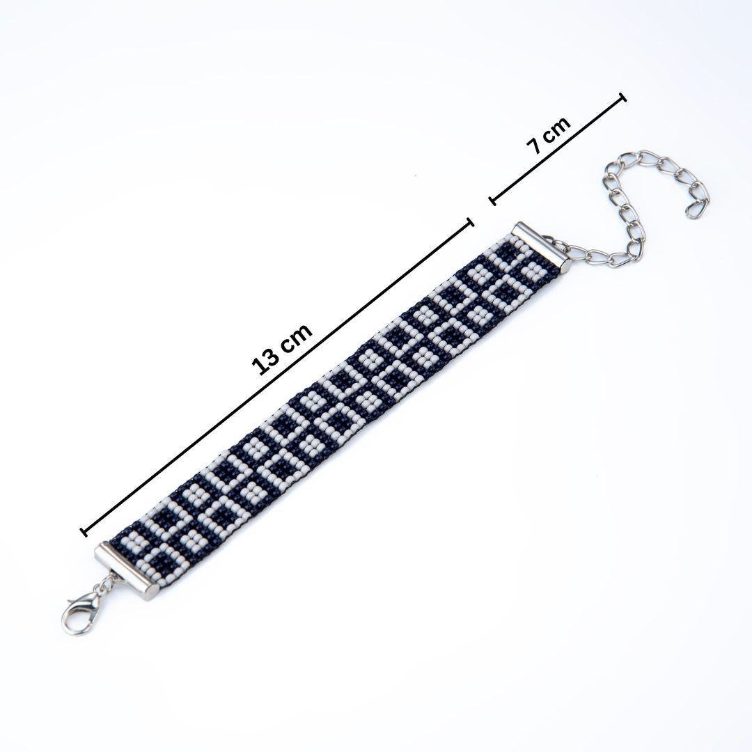Blue Hour Bead Loom Bracelet