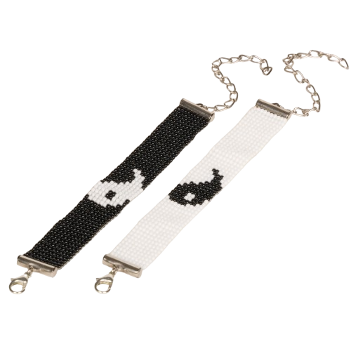 Yin Yang Couple Loom Beaded Bracelet