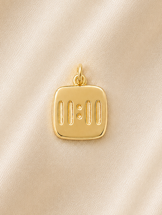 11:11 Brass Charm, Tarnish Resistant