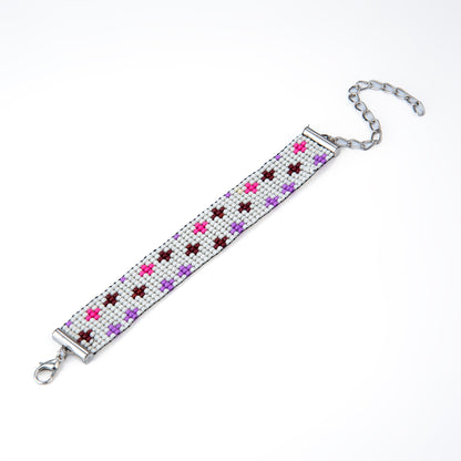 April Bead Loom Bracelet