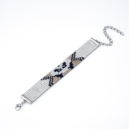 Panda Paws Bead Loom Bracelet
