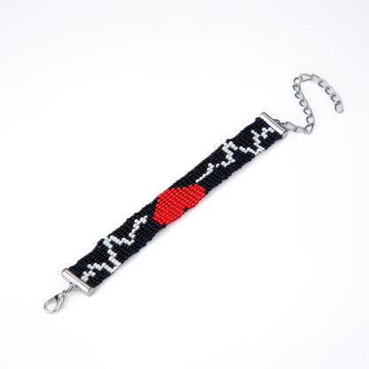 Heartwave Bead Loom Bracelet