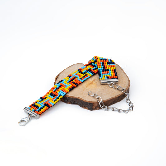 Sunburst Bead Loom Bracelet