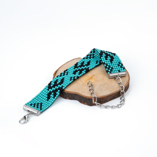 Arctic Shadows Bead Loom Bracelet