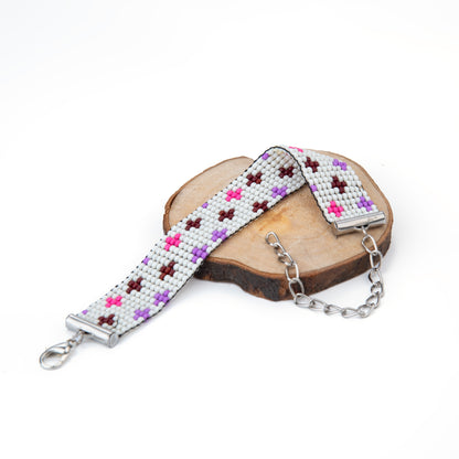 April Bead Loom Bracelet