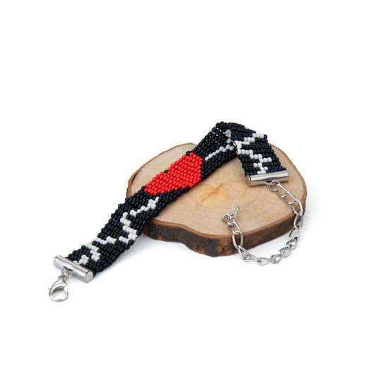 Heartwave Bead Loom Bracelet