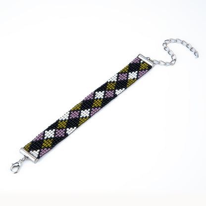 Meadow Mist Bead Loom Bracelet