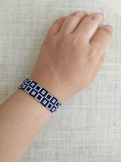 Blue Hour Bead Loom Bracelet