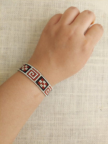 Rustic Grids Bead Loom Bracelet
