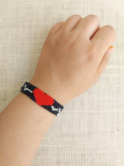 Heartwave Bead Loom Bracelet