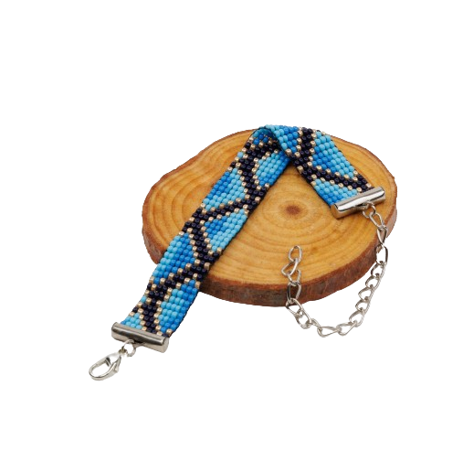 Patchy Ponds Bead Loom Bracelet