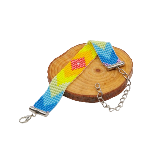 Sun Scatter Bead Loom Bracelet