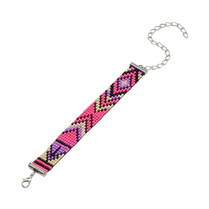 Sugarplum Bead Loom Bracelet
