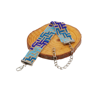 Sapphire Bead Loom Bracelet