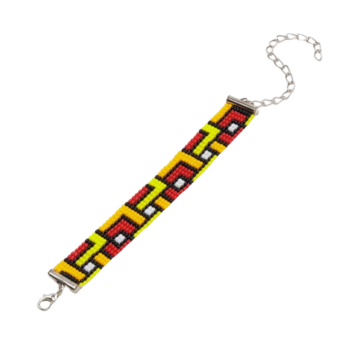 Canary Bead Loom Bracelet