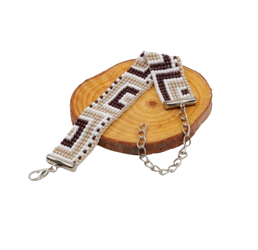 Mocha Bead Loom Bracelet