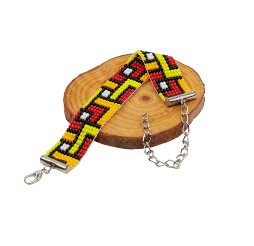 Canary Bead Loom Bracelet