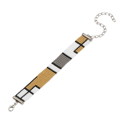 Biscoff Bead Loom Bracelet