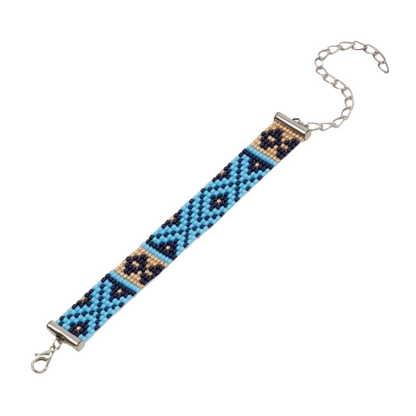 Iris Bead Loom Bracelet