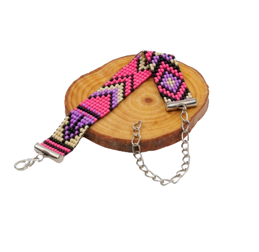 Sugarplum Bead Loom Bracelet