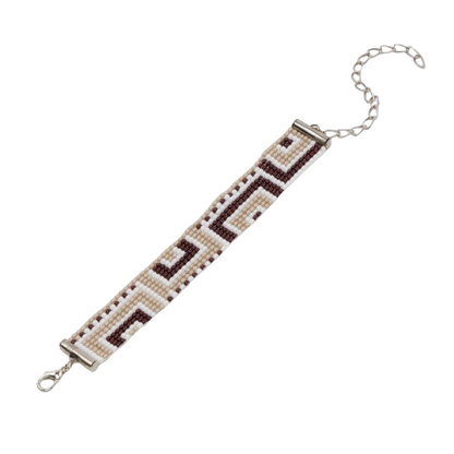 Mocha Bead Loom Bracelet