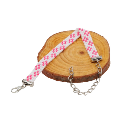 Floral Frost Thin Bead Loom Bracelet