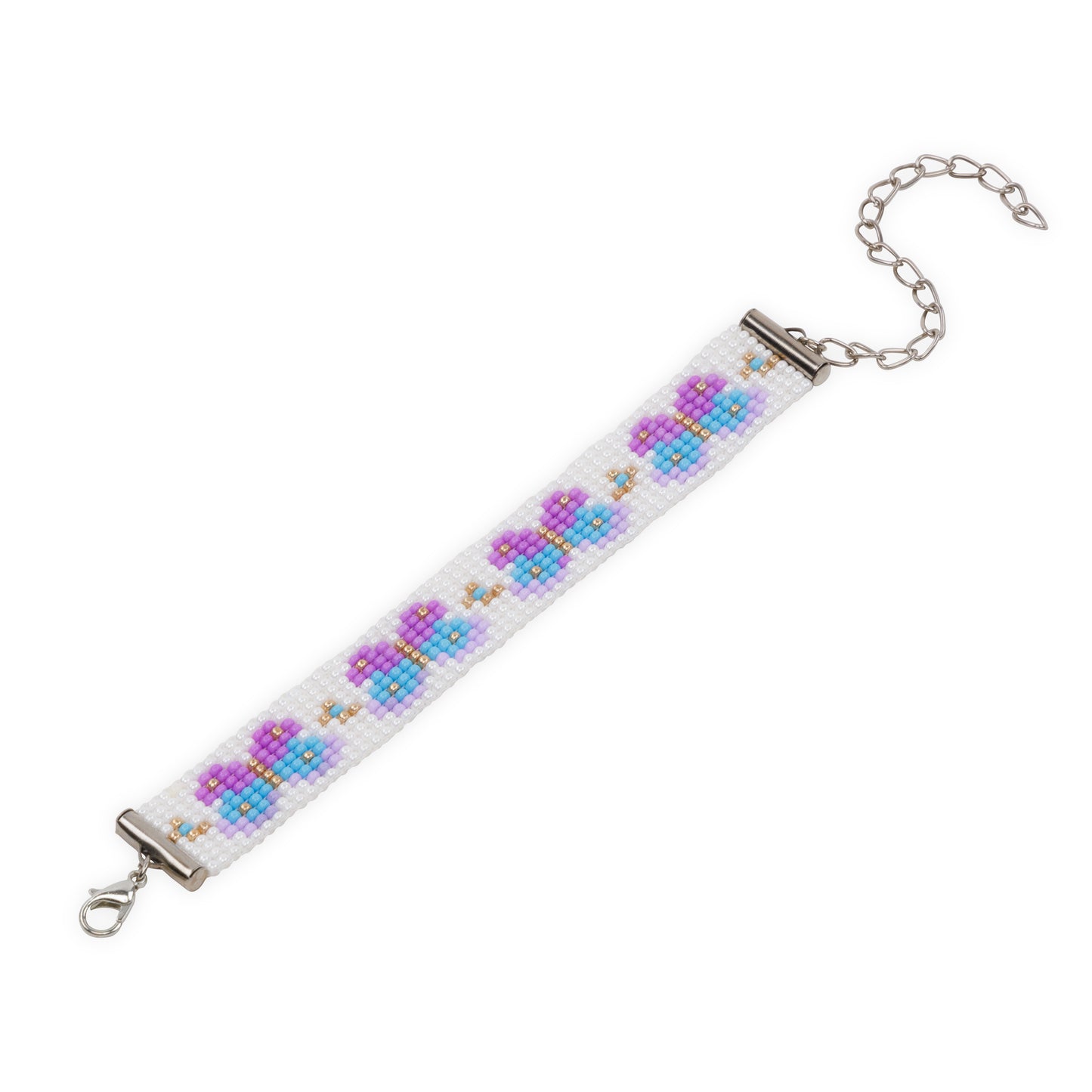Butterfly Bliss Bead Loom Bracelet