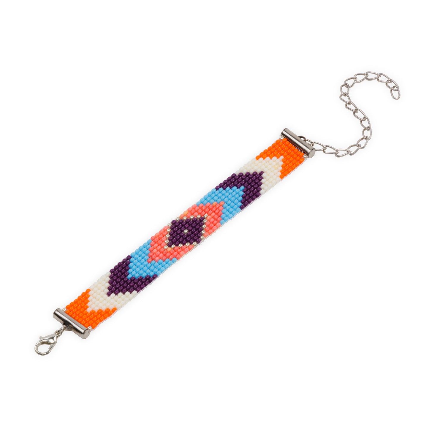 Sunset Splash Bead Loom Bracelet