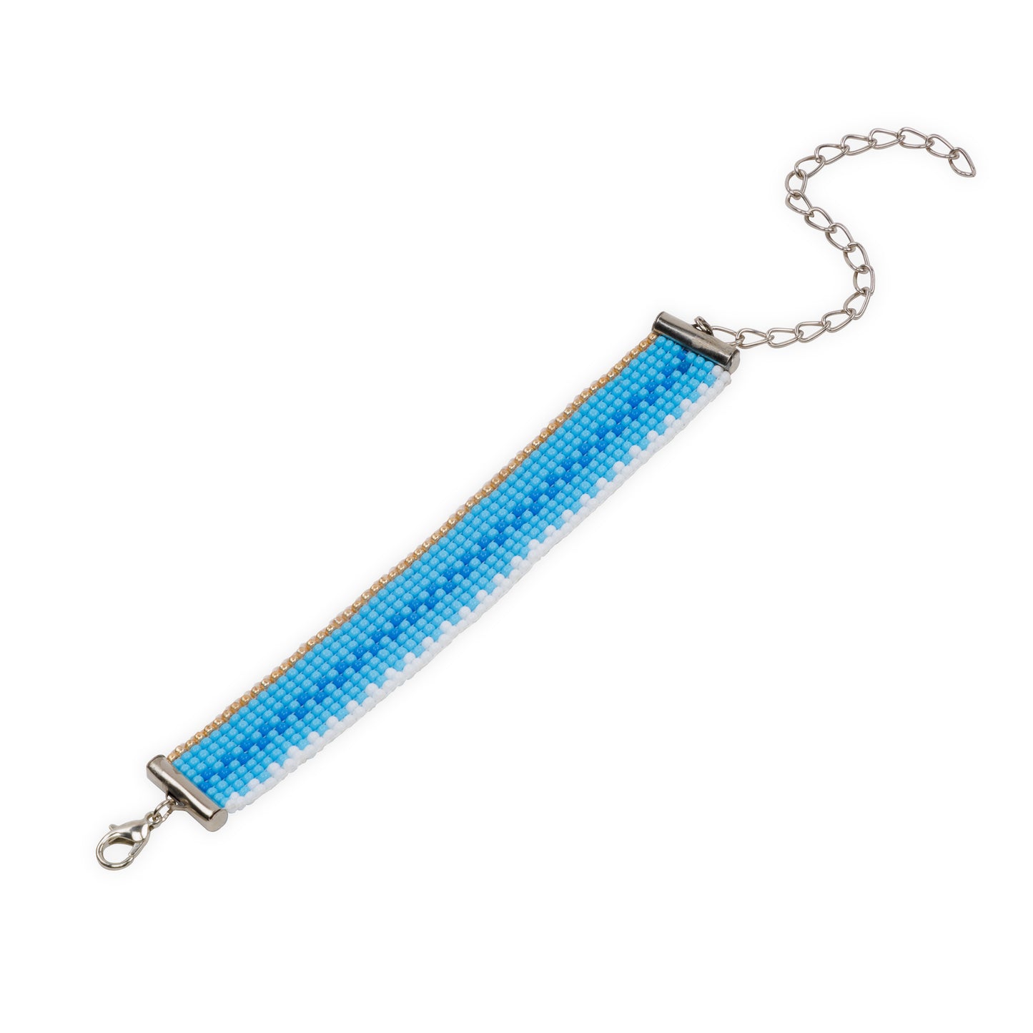 Sea Wave Bead Loom Bracelet