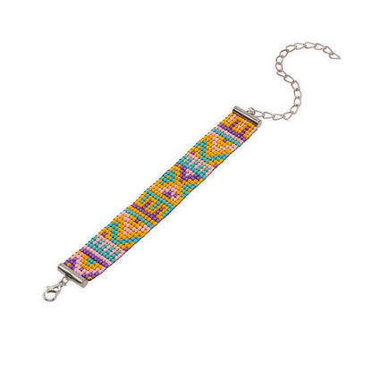 Pastel Hues Bead Loom Bracelet