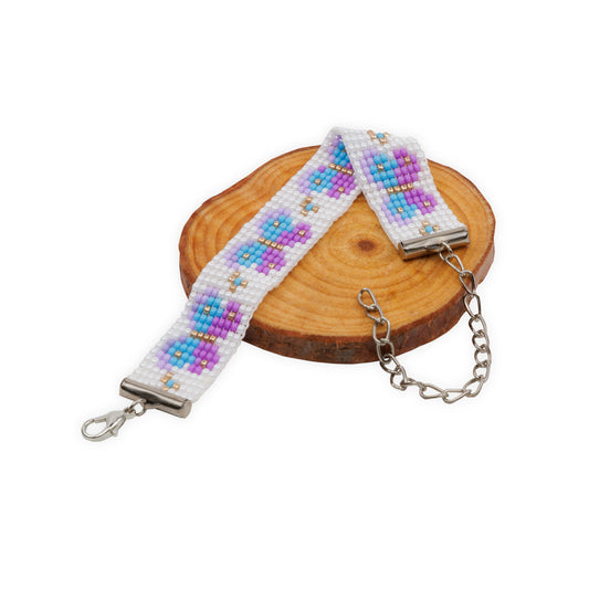 Butterfly Bliss Bead Loom Bracelet