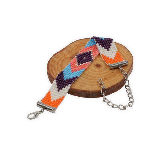 Sunset Splash Bead Loom Bracelet