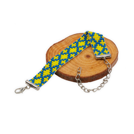 Lemonade Fizz Bead Loom Bracelet
